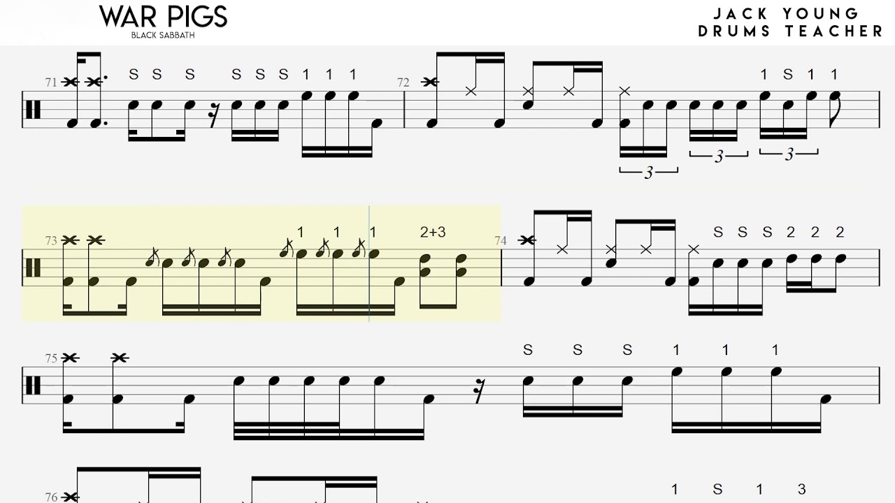 How to Play War Pigs on Drums 🎵 Trinity Rock & Pop Drums