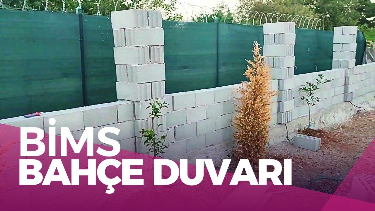Bahçe Duvarı Yapımı - Bims ve Panel Çit Bölüm 1 | Merdoz