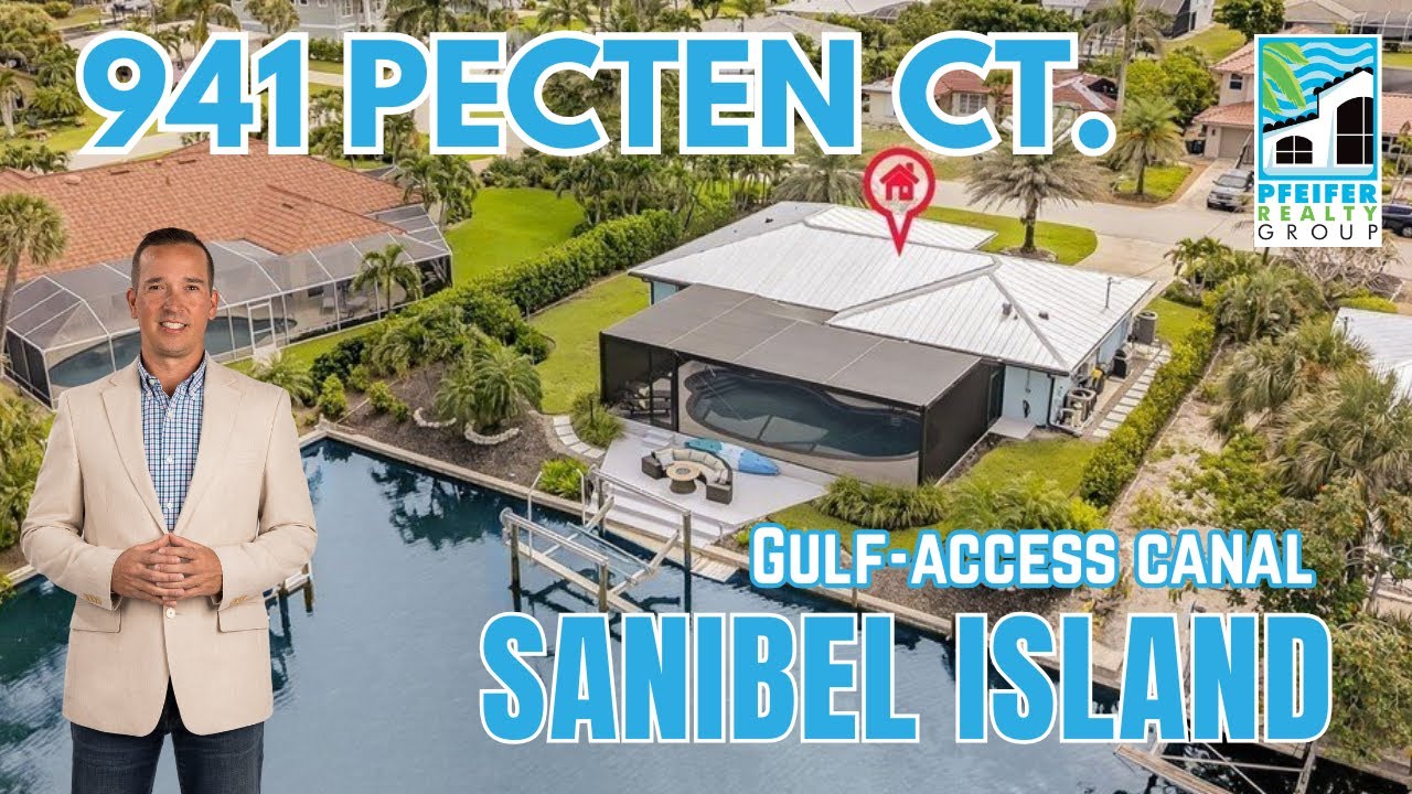 Stunning Gulf-Access Pool Home on Sanibel’s East End! | 941 Pecten Ct