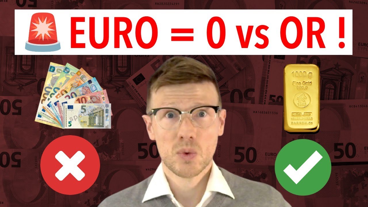 🚨 CRASH MON&Eacute;TAIRE : Euro et Dollar en CHUTE LIBRE vs Or ! (Urgent)