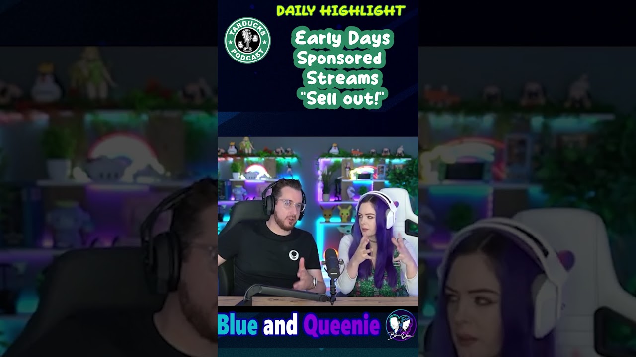 Early Twitch days, sponsored streams.... SELLOUT!
