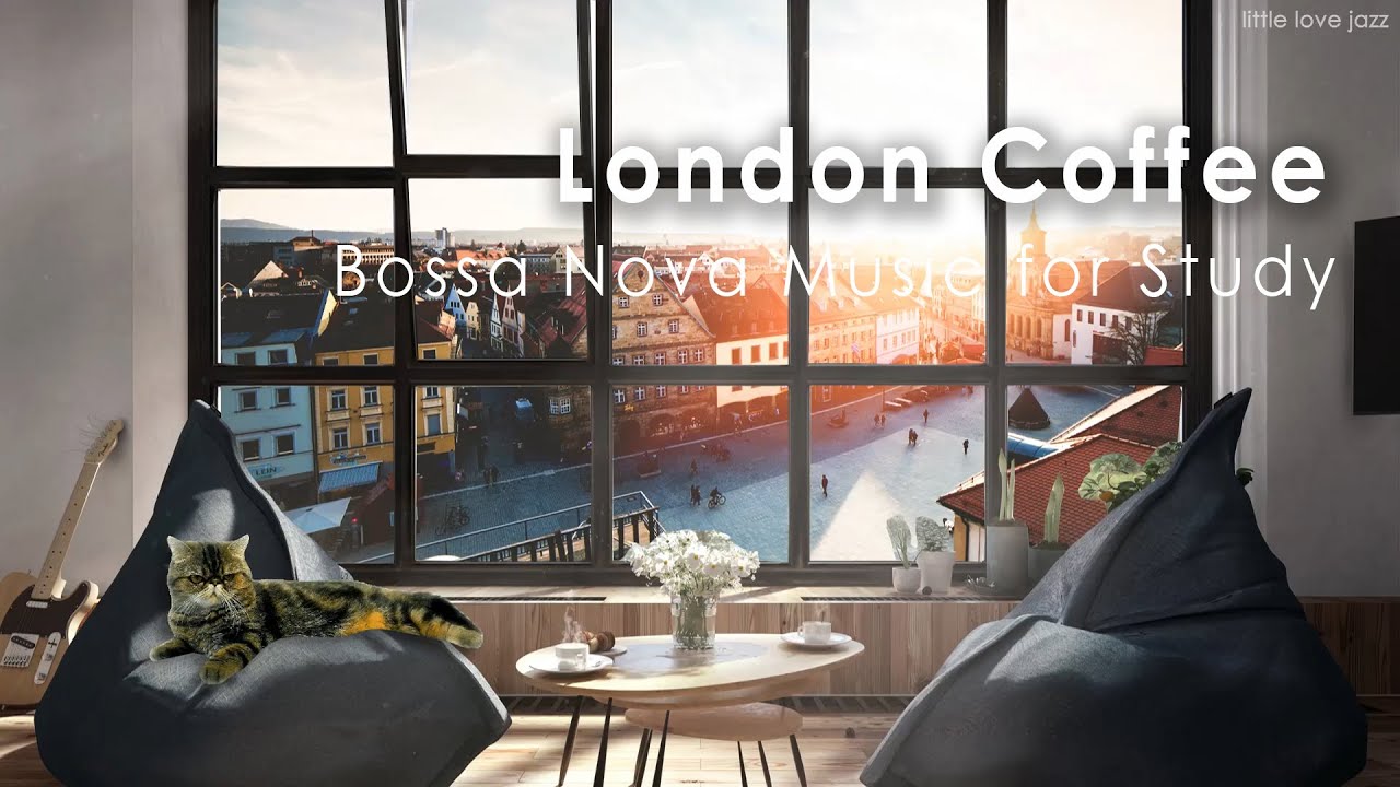 London Cafe Ambience ♫ Morning Coffee Shop Sounds & Romantic Bossa Nova, Cafe ASMR