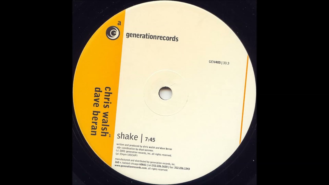 Chris Walsh & Dave Beran - Shake (12