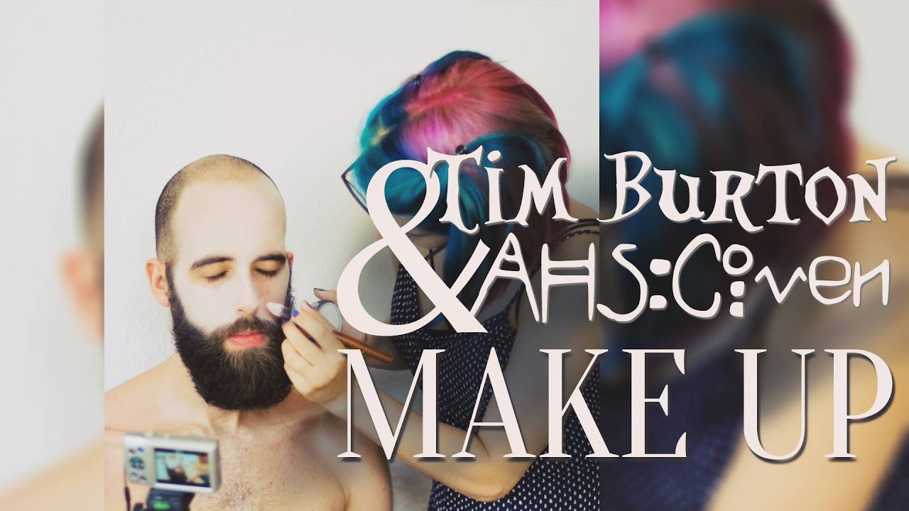 AHS Coven & Tim Burton inspired Make Up for Guys feat. scallysche | Abbey Ov Kaos
