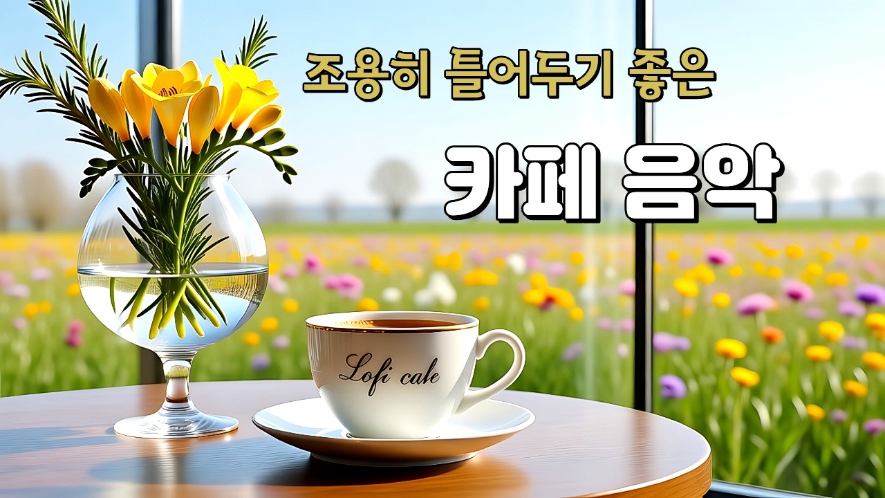 🌸 창가에 앉아 듣기 좋은 봄날의 카페음악 | Piano & Guitar Playlist  ☕ 느긋한 오후를 여는 잔잔한 선율 🌿