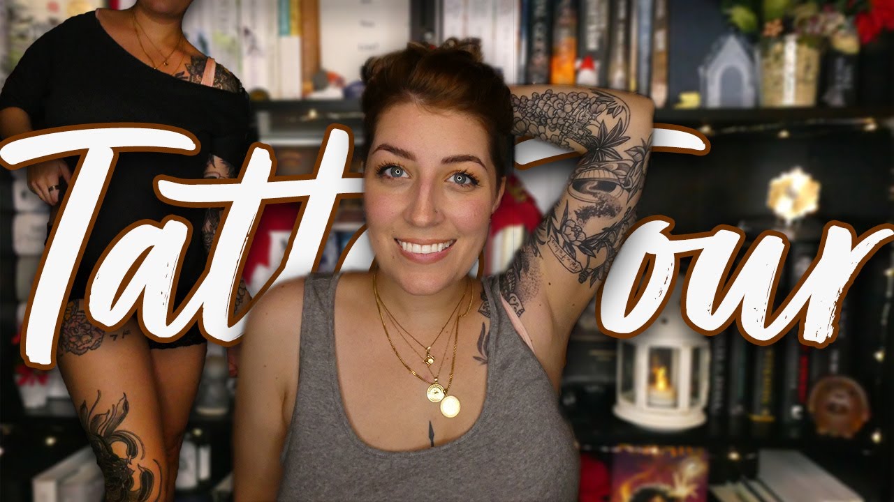 TATTOO TOUR || All my current ink - LOTR, floral, literary tattoos, black & grey