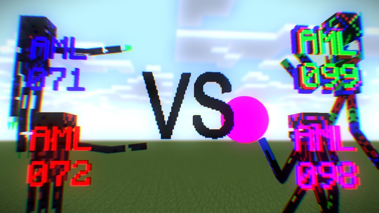 AML-071 & AML-072 vs AML-099 & AML-098 [Minecraft Battle Animation]