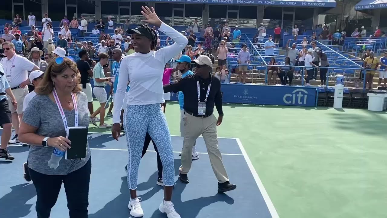 Williams Sisters (Venus and Serena) practice at Citi Open 2022