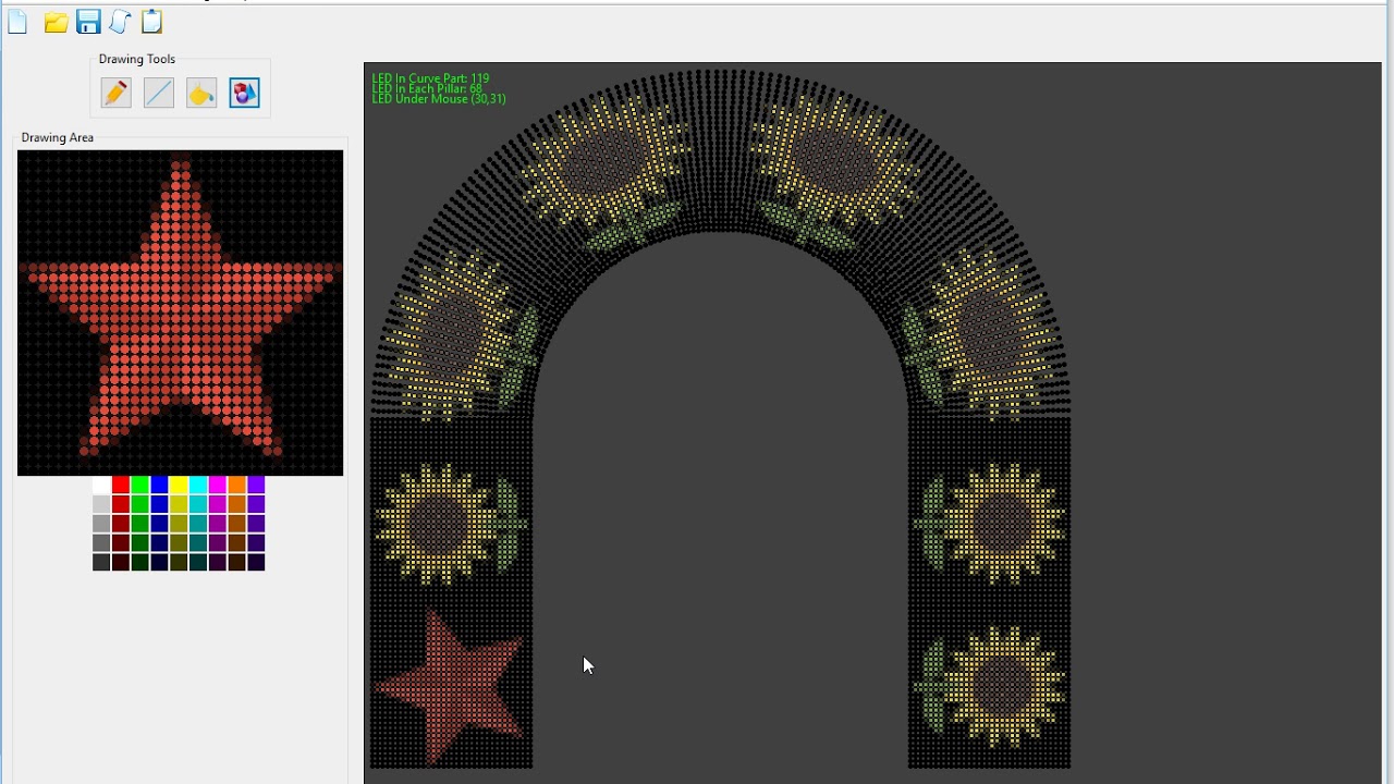 Pixel LED Arch Gate Design Software in PROGRESS