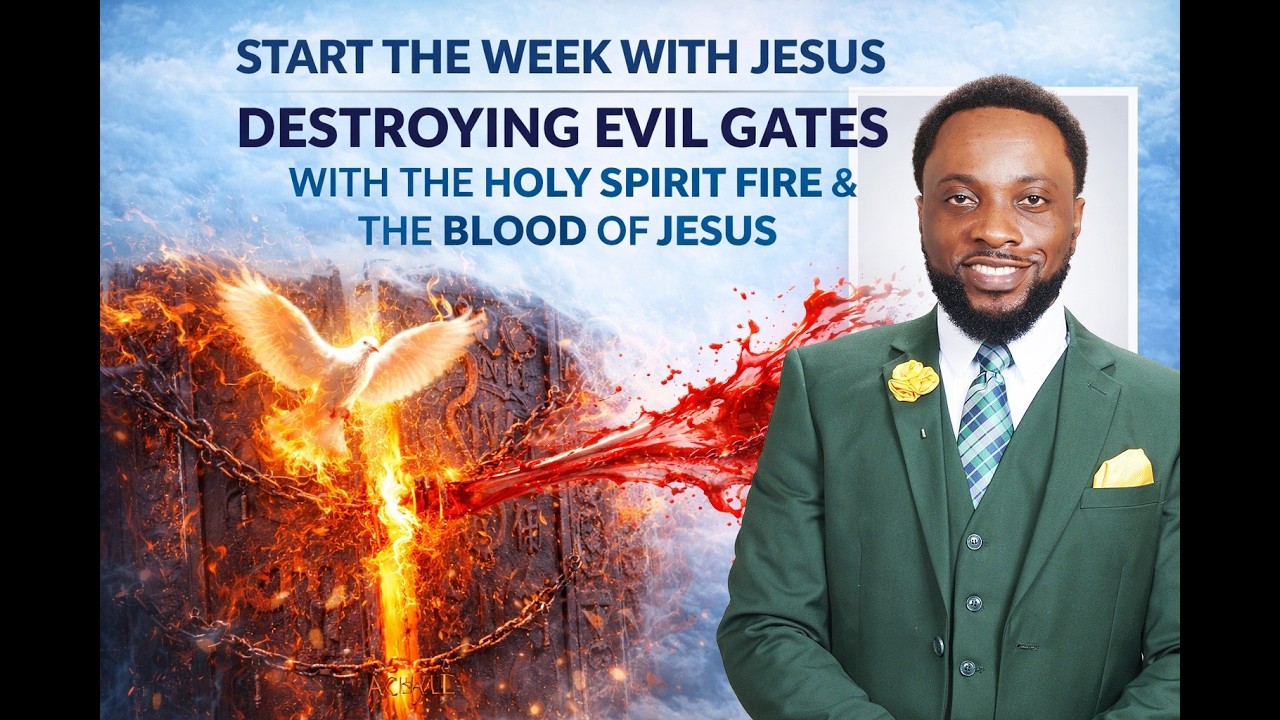 START THE WEEK WITH JESUS🔥 | Destroying Evil Gates with the Holy Spirit Fire & the Blood of Jesus