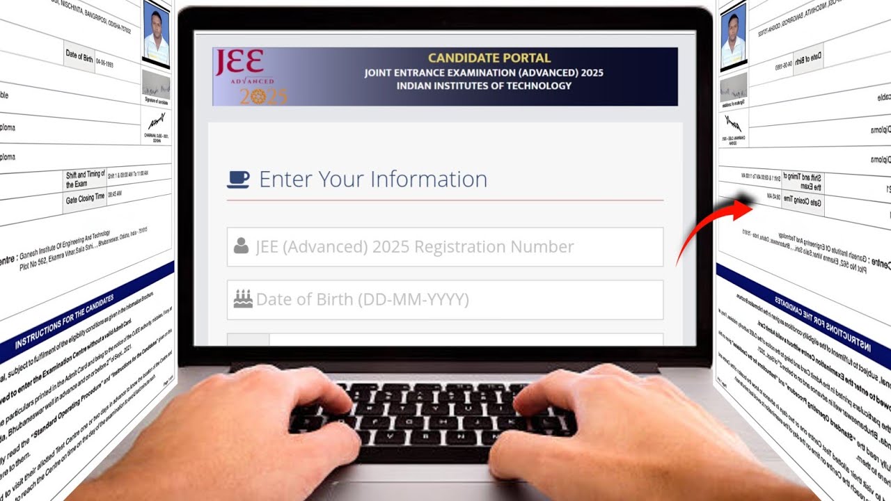 How to download JEE Advanced Admit Card 2025