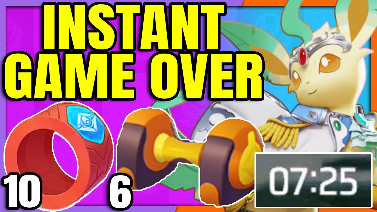 Double fully Stacked LEAFEON in under 3 Minutes takes over any Game | Pokemon Unite