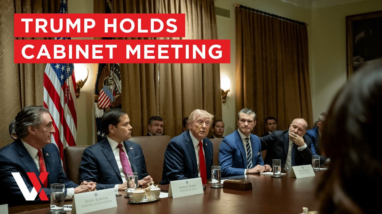 LIVE | US President Trump Meets With His Cabinet Members In Washington, DC | VERTEX