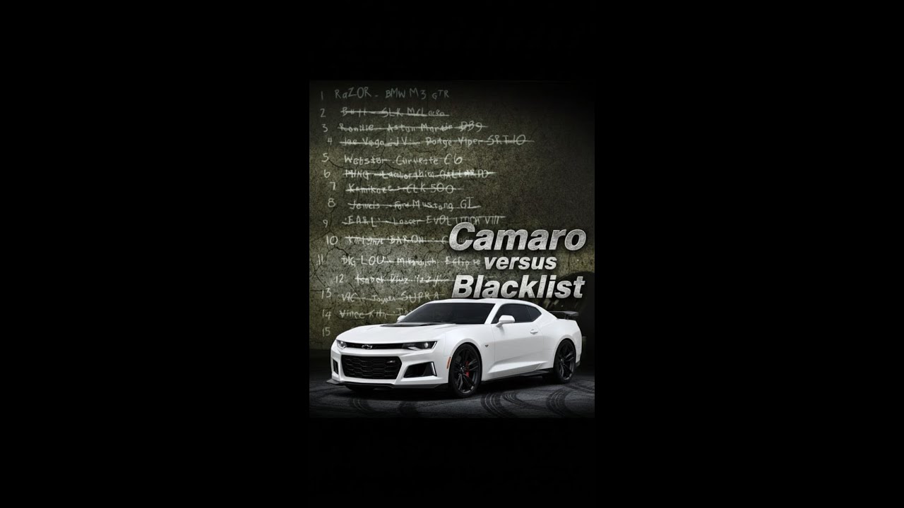 Camaro vs Blacklist Need for Speed Most Wanted 2025