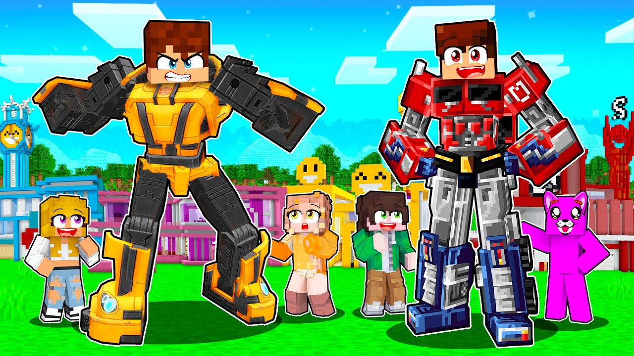 MAMY SUPER MOCE TRANSFORMERS w Minecraft!