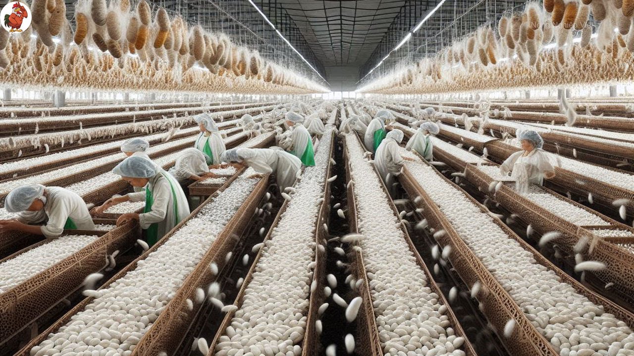 QUÁ NHIỀU! Trang trại nuôi hàng triệu con Tằm lấy Tơ ở Trung Quốc - Nơi Khởi Nguồn Con Đường Tơ Lụa