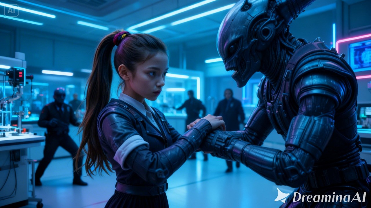 Alien School Guard Struck The Deathworld Girl — Then Her Eyes Turned Black HFY | HFY Sci-Fi Story