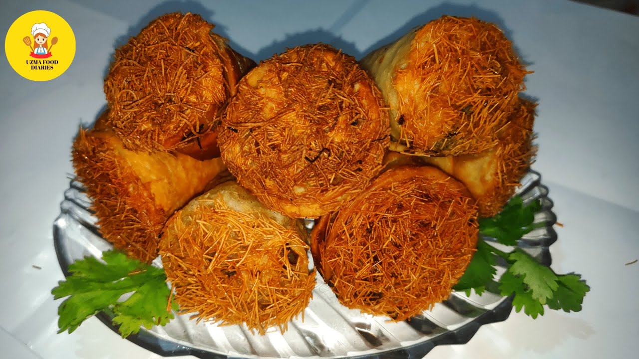Iftar Special Chicken Smokey Cones Recipe - Crispy Snacks For Your Family - Uzma Food Diaries