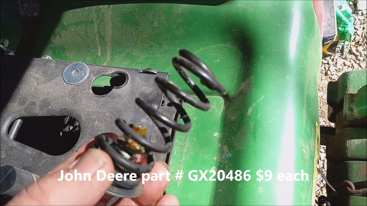 John Deere X Series Seat Suspension Modification