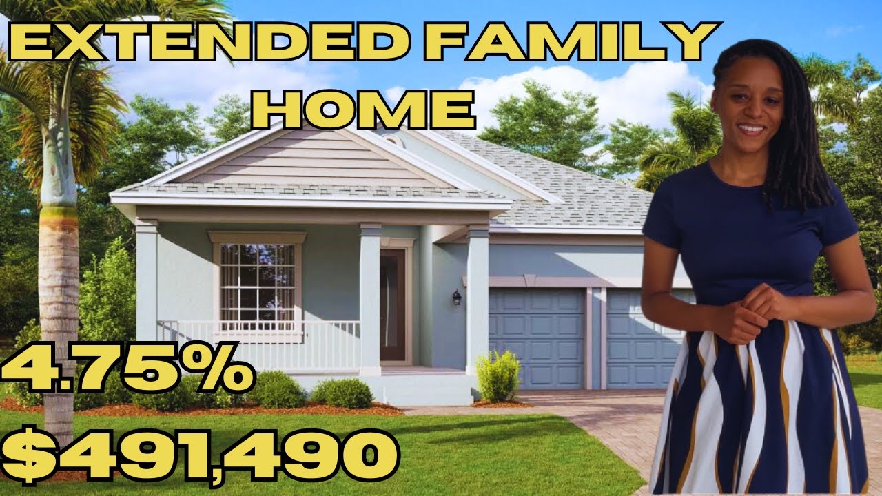 Brand New Home in Kissimmee Florida | Extended Family Dream Home | 1 of 2 Multigenerational Homes