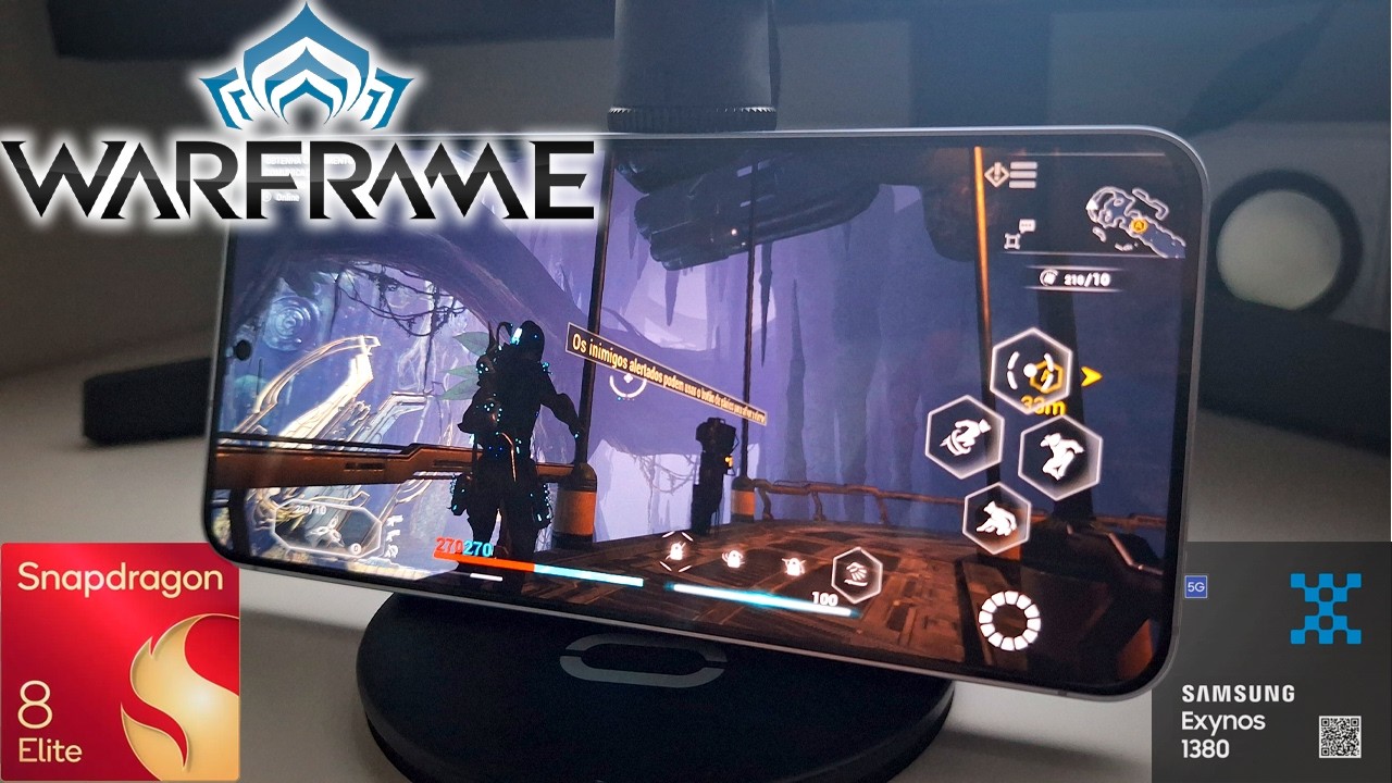 Warframe MOBILE no Snapdragon vs Exynos | SD 8 Elite vs Exynos 1380