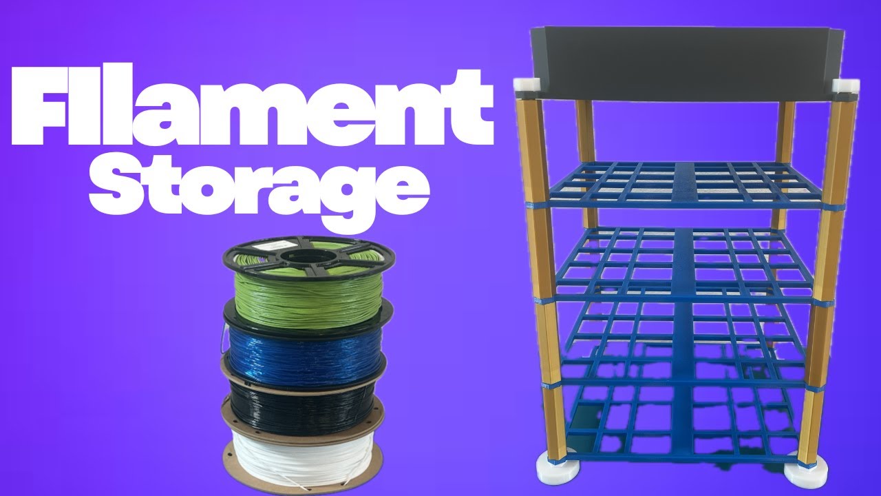 Every 3D Printer Owner Needs This Filament Storage Shelf Unit
