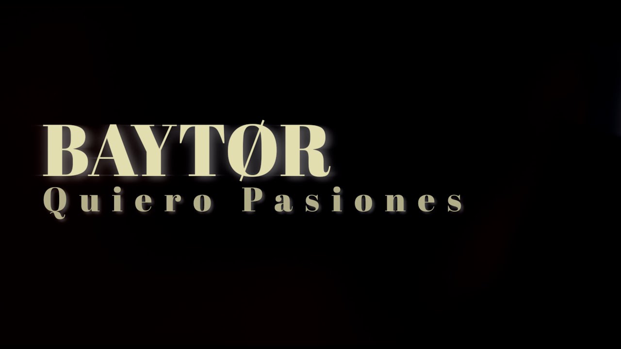 Quiero Pasiones (Video Oficial)
