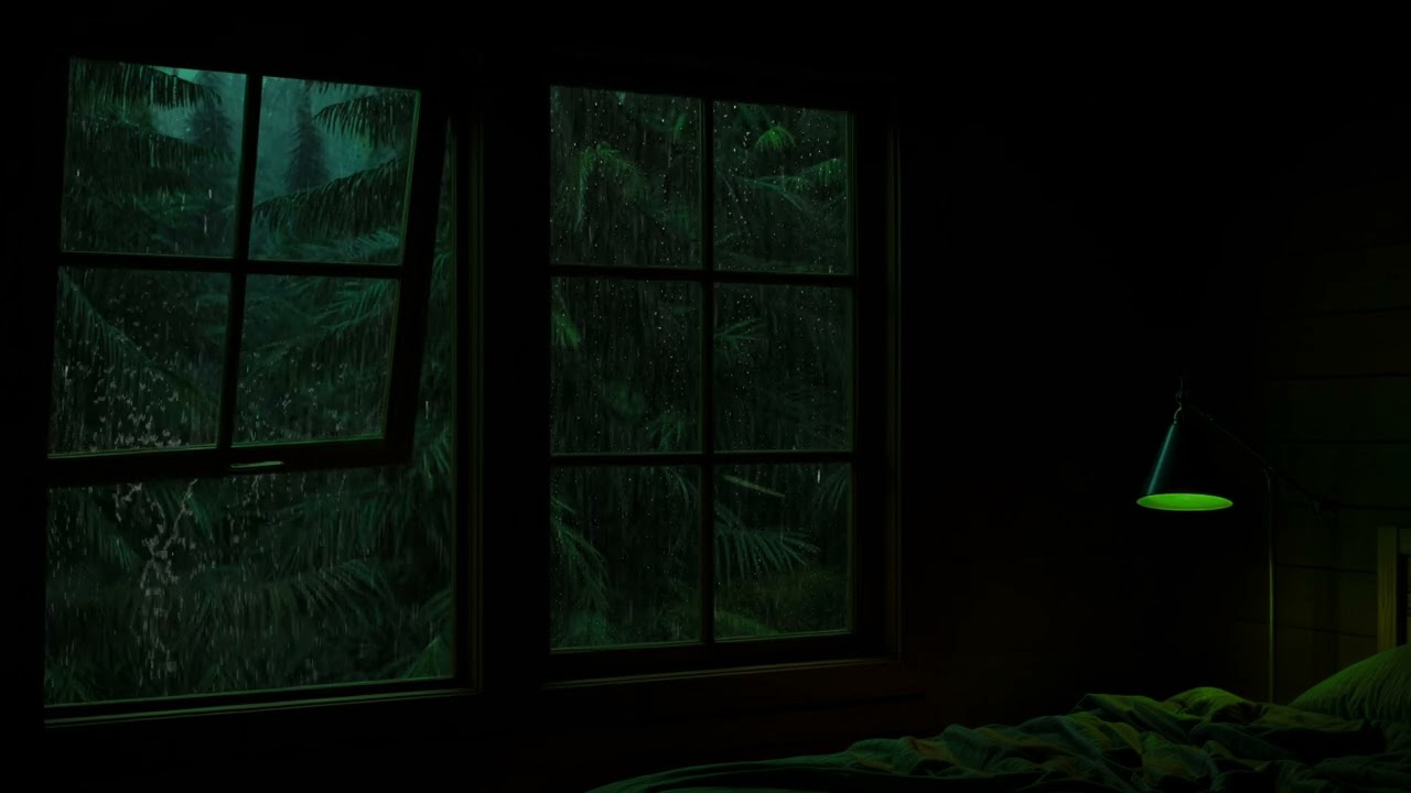 NO Ads Sleep with Soft Rain Drops & Thunder - Rain on Window | Relaxing Sounds for Sleep, Insomnia