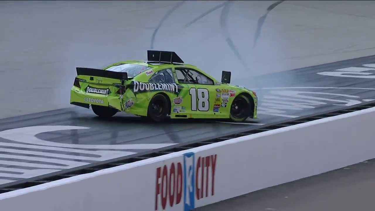 NASCAR Kyle Busch crashes during qualifying | Bristol (2013)