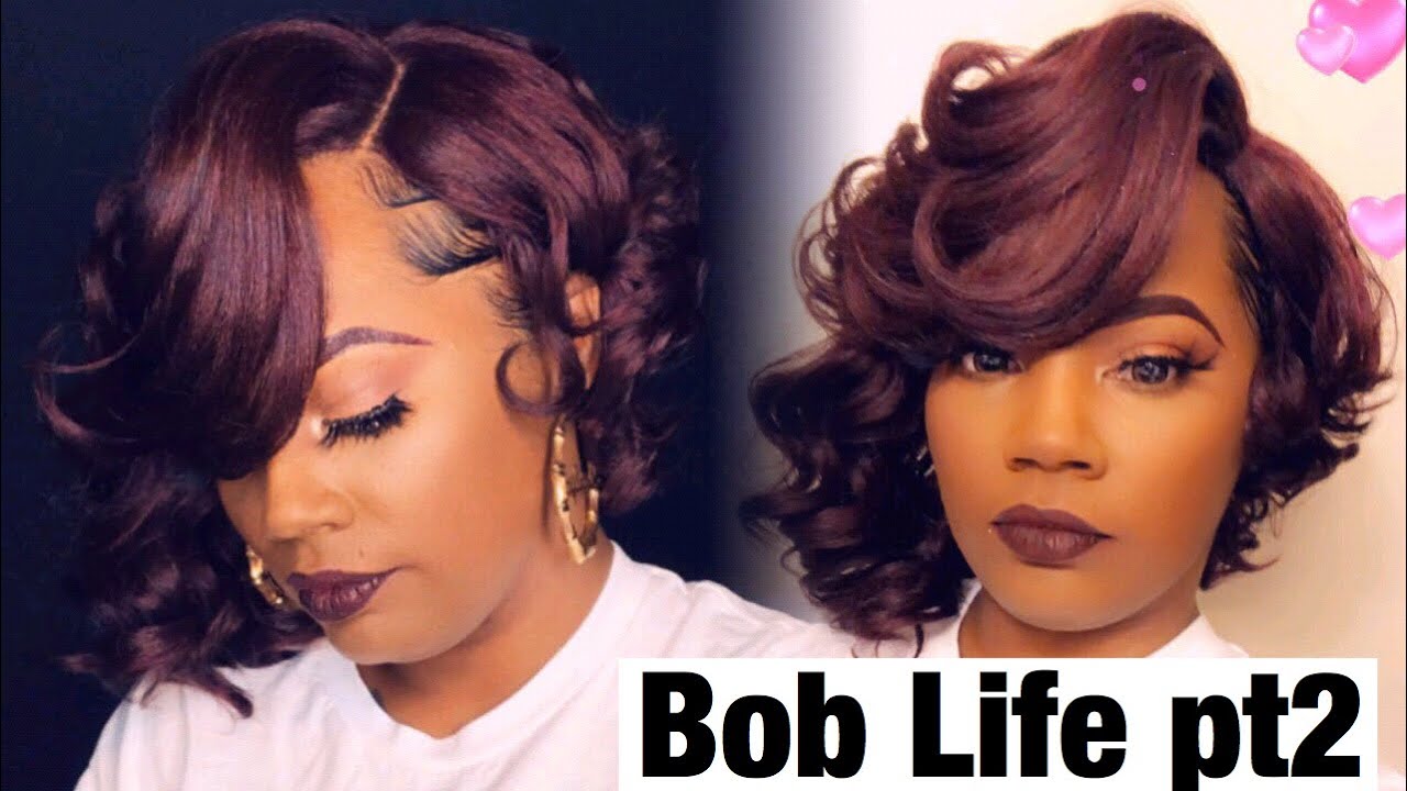 BOBS under $20 / Curly Messy and Straight / 99j/burgundy | Zury Lala & Lake Zury Ivan | model jojo