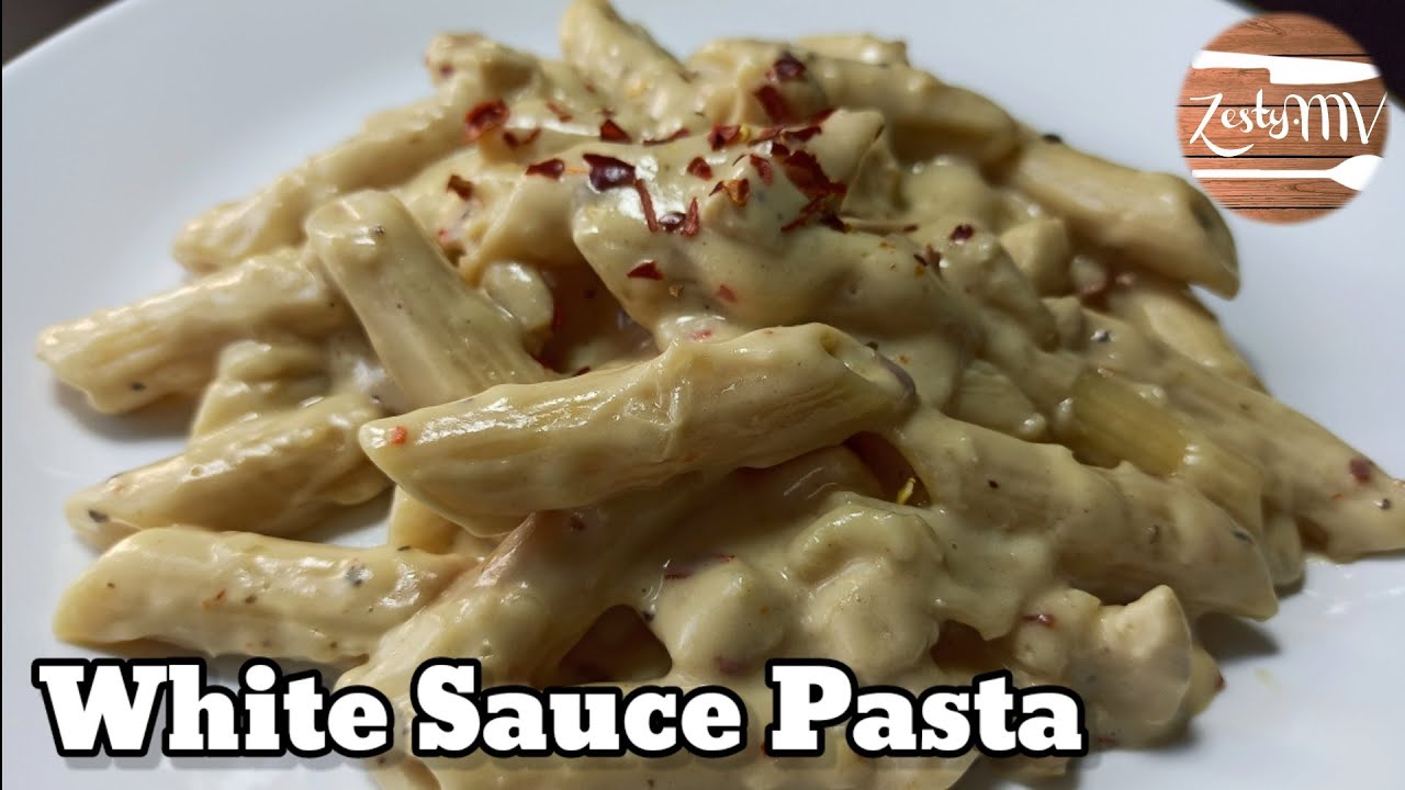 White sauce pasta / Cheesy and creamy white sauce pasta