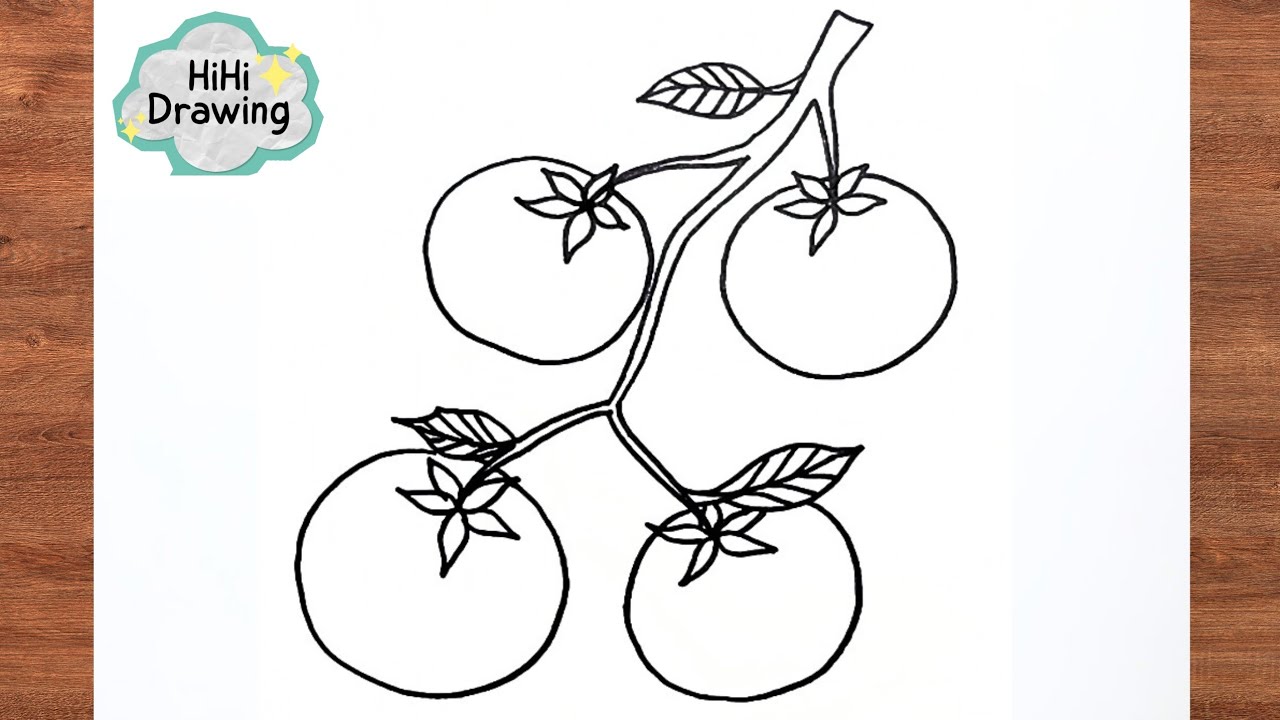 How To Draw Tomatoes 🍅 | Drawing Step by Step