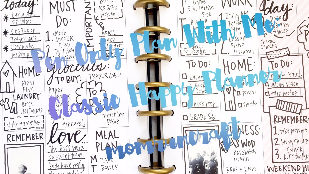 All Pen Plan With Me: momruncraft
