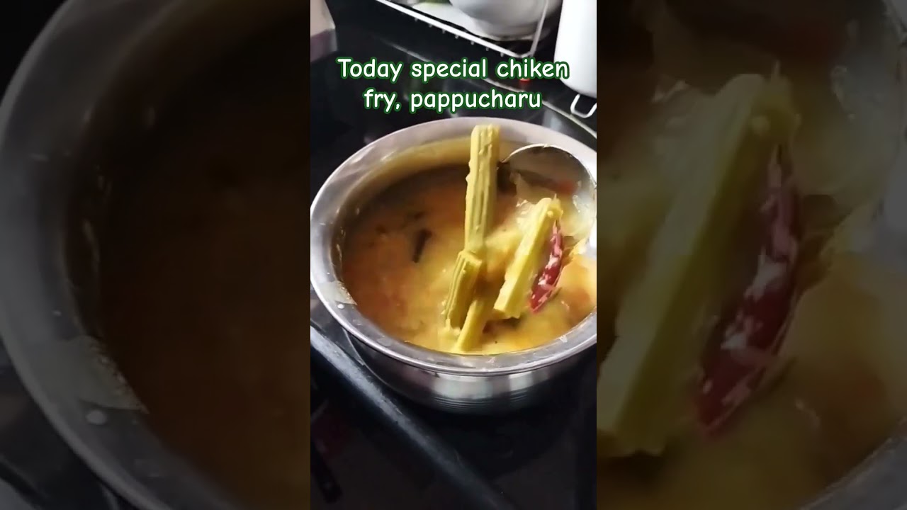 Chiken#pappucharu#pappucharuchiken comination#todayspecial#Krish creations Telugu