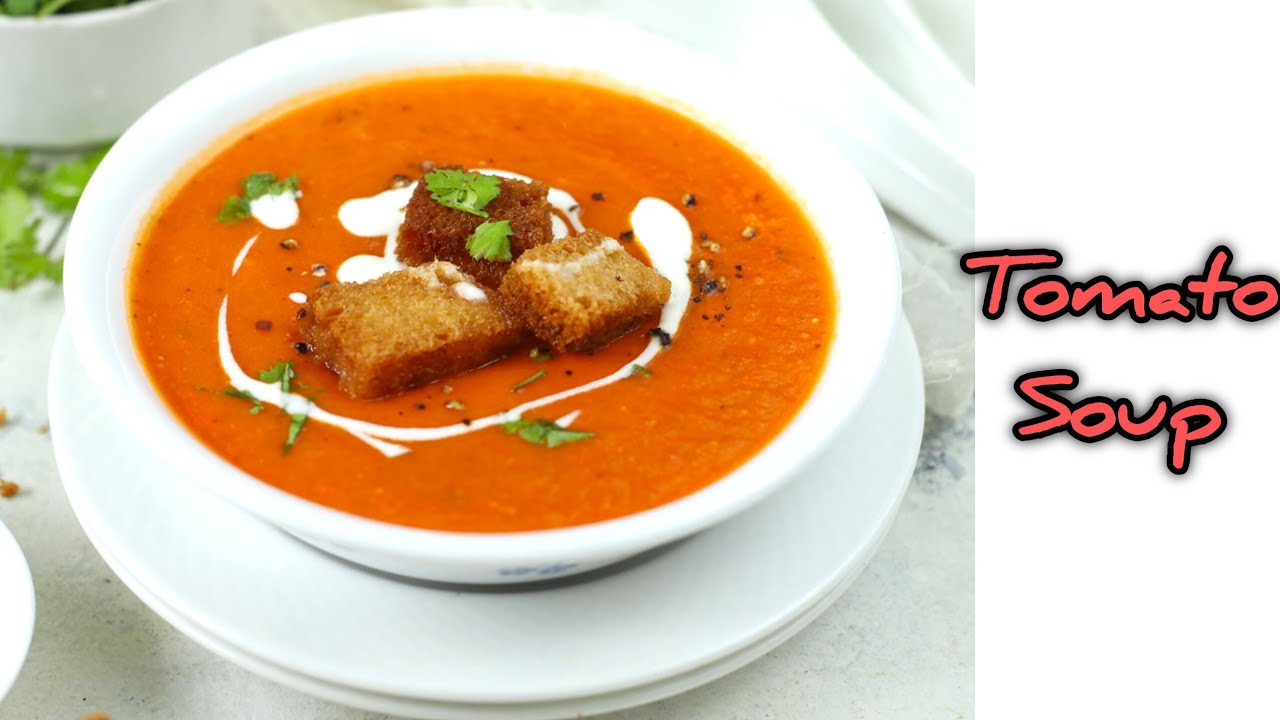Tomato Soup Recipe With Bread । टमाटर सूप कैसे बनाते हैं। Winter Recipe