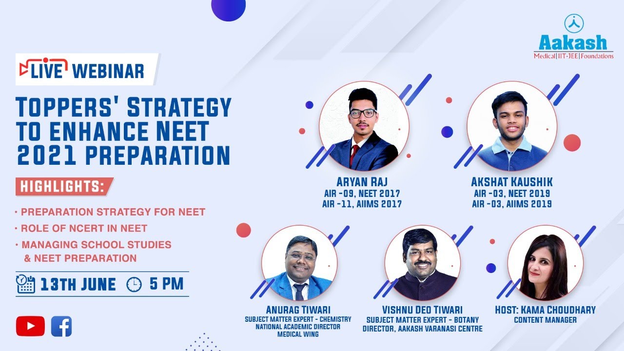 Toppers' Strategy To Enhance NEET 2021 Preparation | Aryan Raj and Akshat Kaushik | Aakash Institute