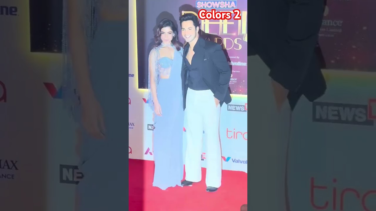 Samantha with Varun Dhawan At the News 18 