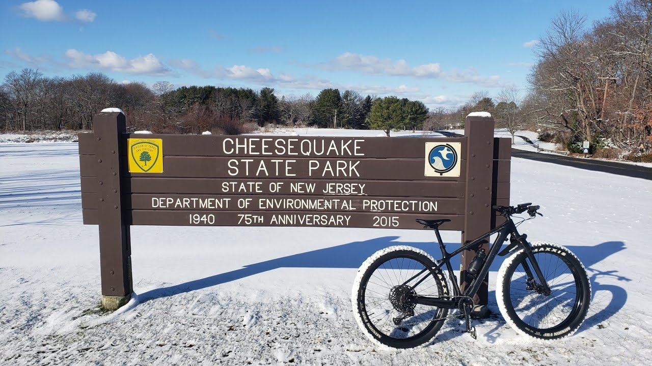 20 Minutes Winter Virtual Cycling Ride | Cheesequake State Park, New Jersey!