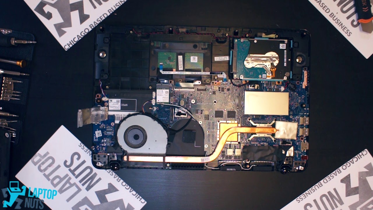 Laptop Asus Q524U Disassembly Take Apart. Drive, Mobo, CPU & other parts Removal