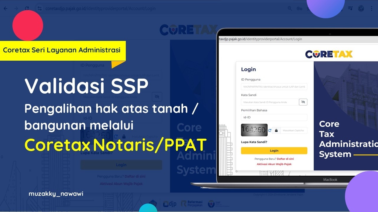 Validasi SSP Pengalihan Hak Tanah Bangunan di Coretax Notaris