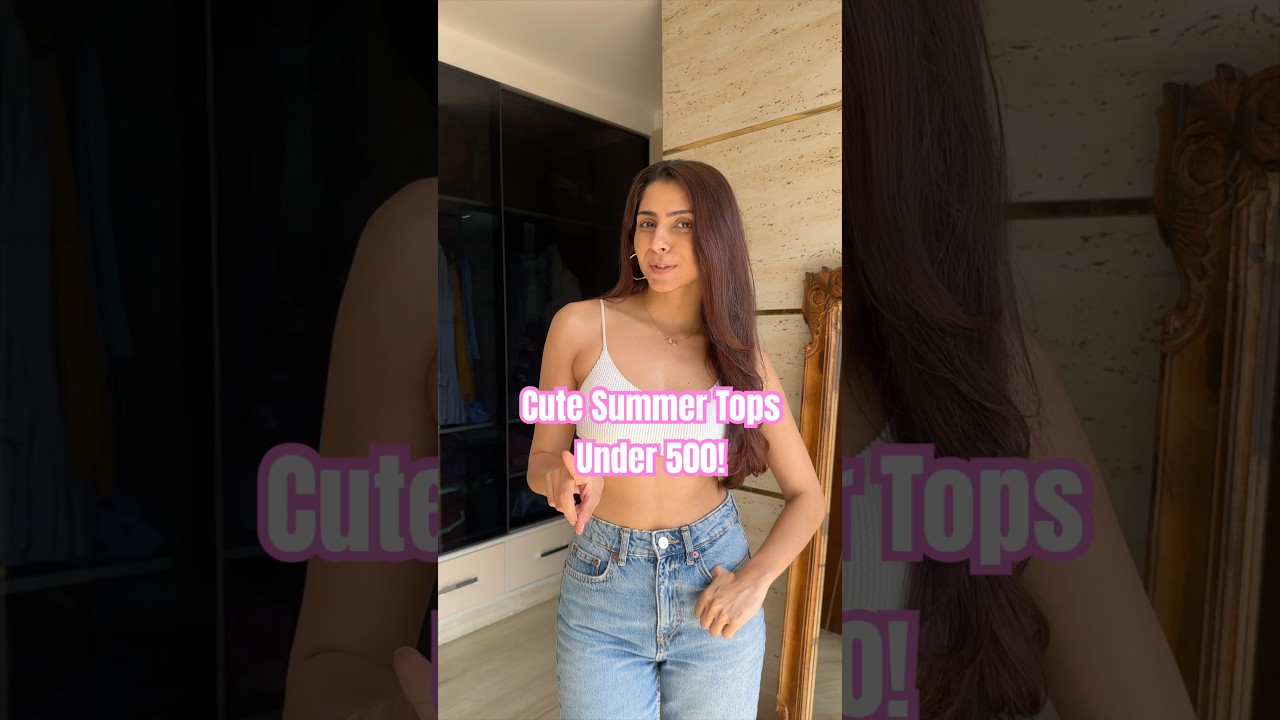 SUMMER TOPS MYNTRA  HAUL UNDER 500!