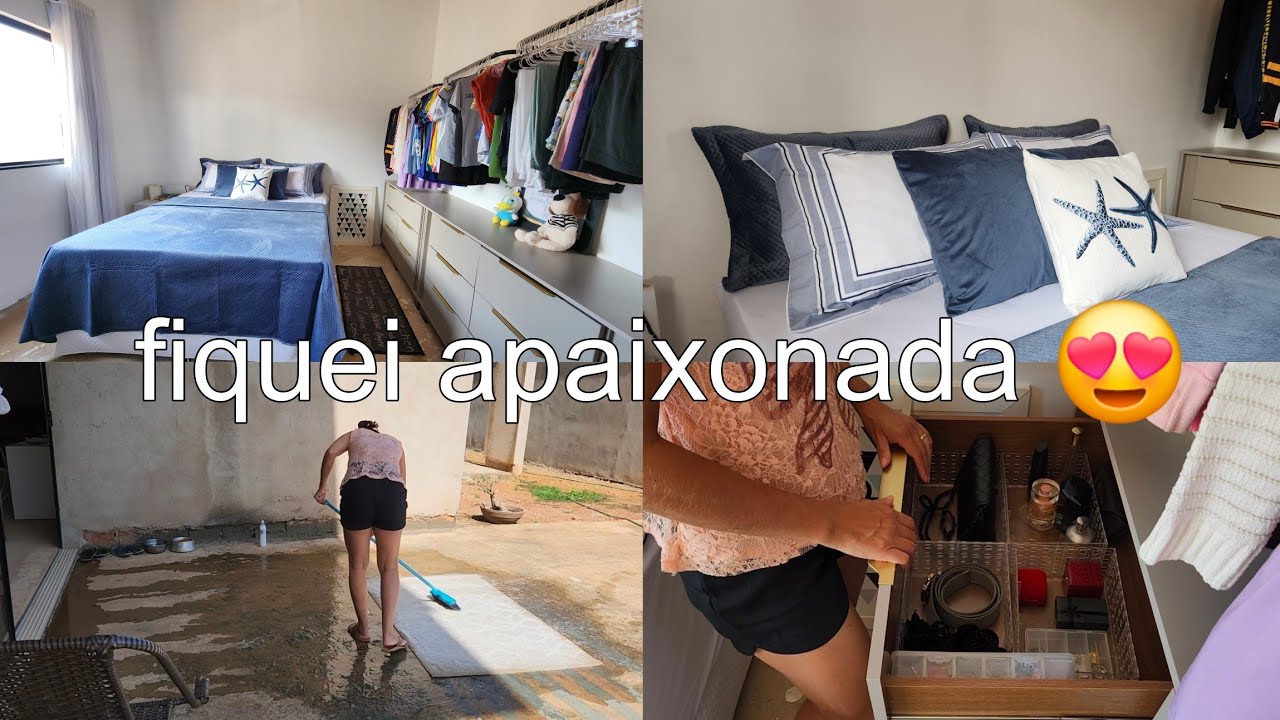 LIMPEZA NO QUARTO E ROUPAS DE CAMA NOVA😍FIQUEI APAIXONADA, FICOU MUITO LINDO!!