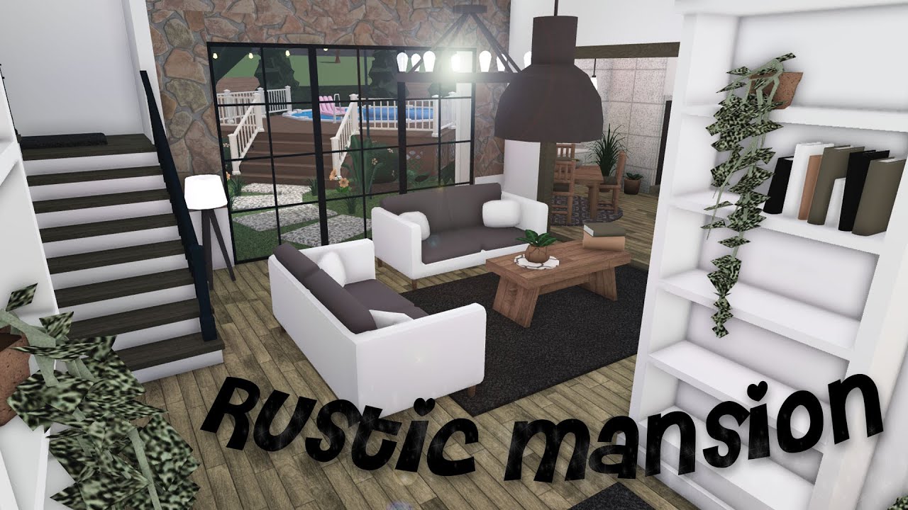 Rustic Modern Mansion | Bloxburg |  2 Story w Backyard and new update