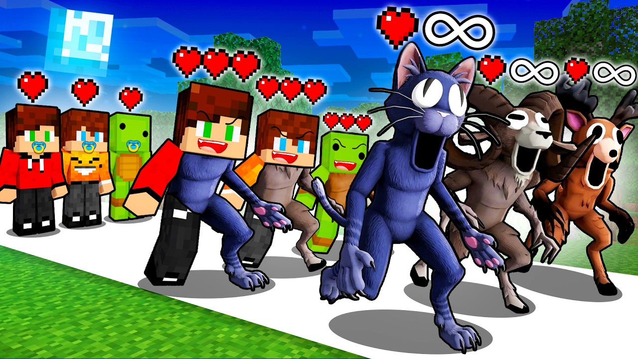 FROM BIRTH TO IMMORTALITY AS 99 NIGHTS in Minecraft!