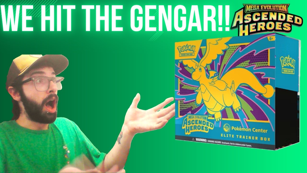 WE PULLED GENGAR from our Ascended Heroes Pokemon Center Elite Trainer Box!!! TCG Pack Opening!!!