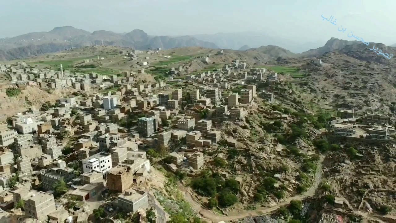 تصوير جوي لقرى خلاقة يافع شيلة غربة الويلات