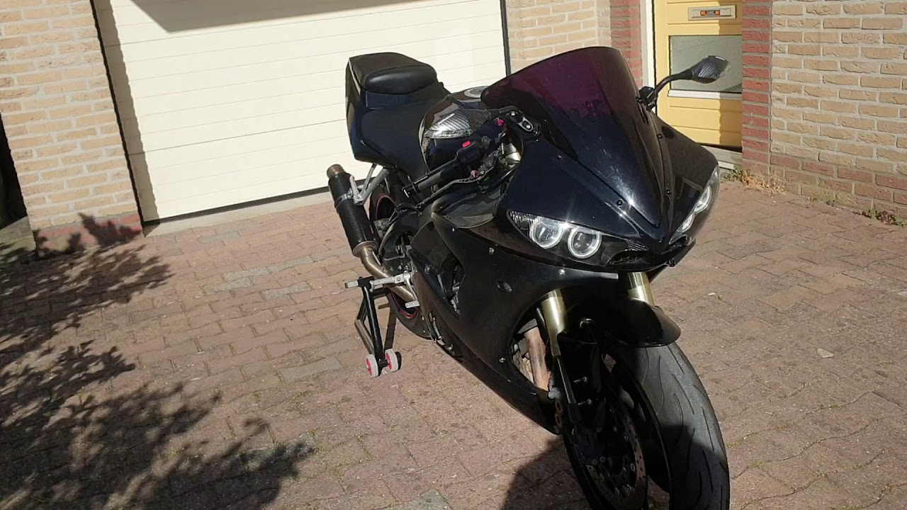 Yamaha Yzf R6 5SL 2005 Danmoto GP exhaust review and rev