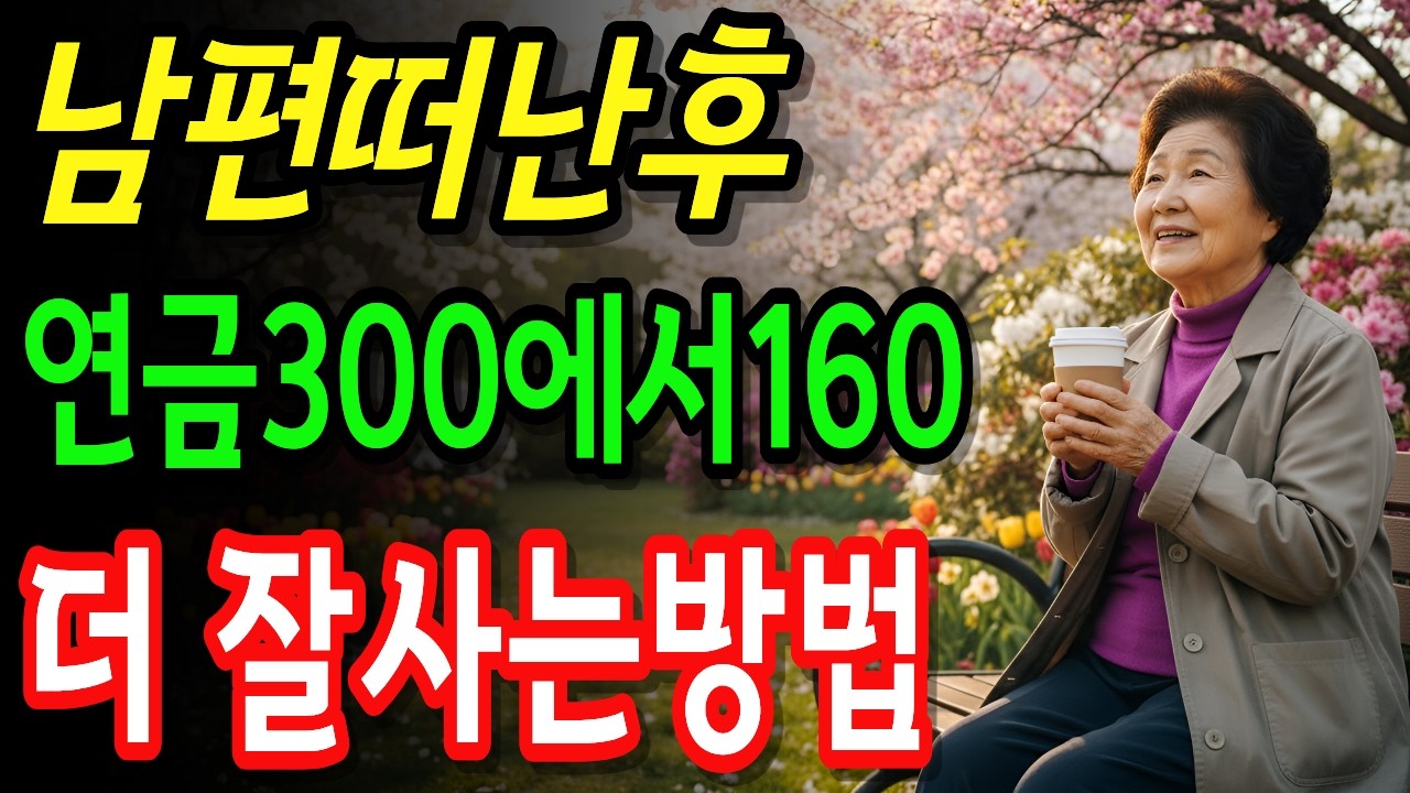 남편떠나보내고 연금 300에서 160 더 잘사는방법