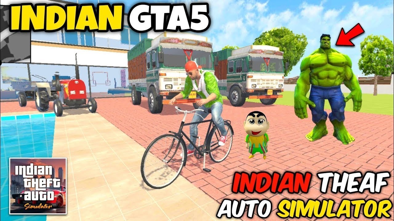 Franklin city in halk 😱😱 // indian therf aura simulator game // #viralgaming 