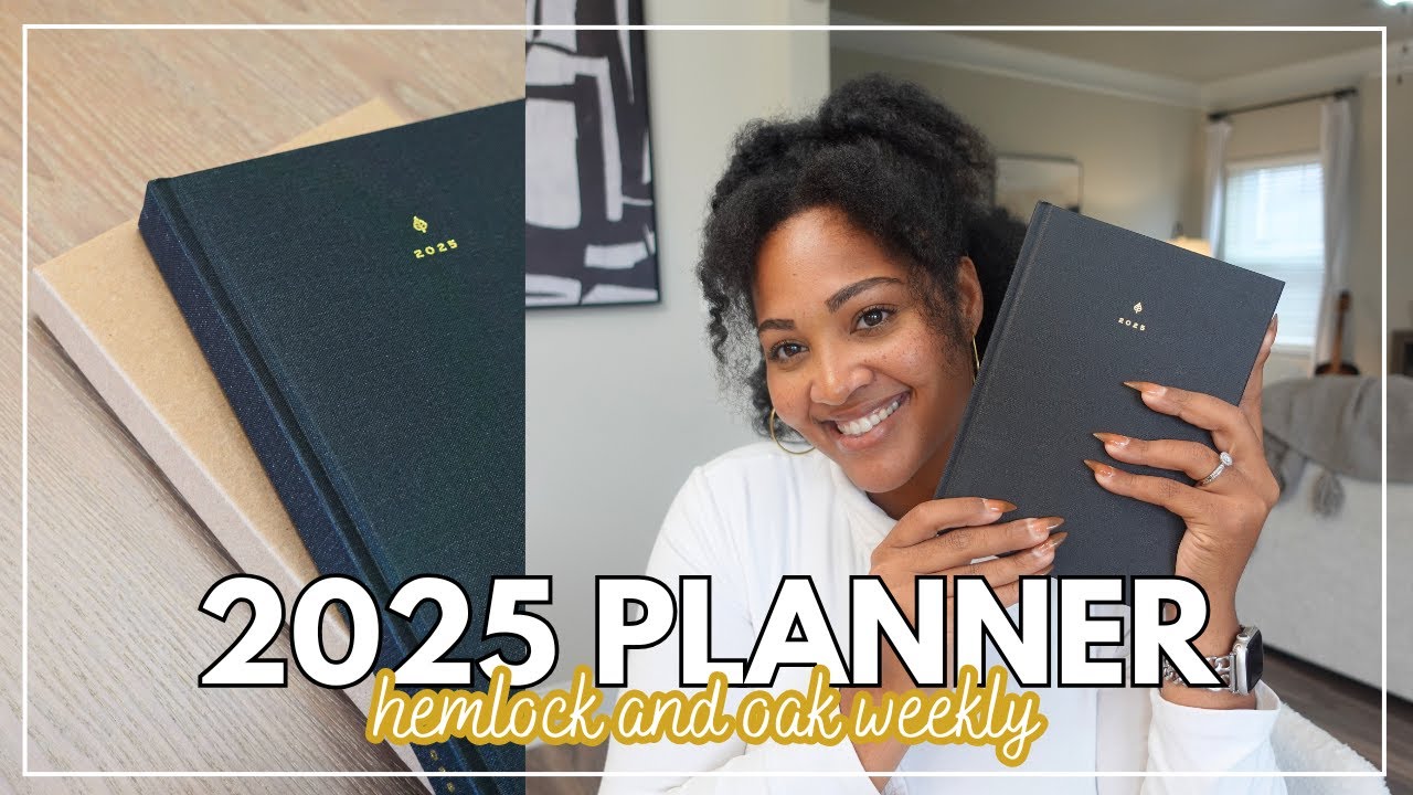 My 2025 Planner is HEREEEEE! Unboxing and flip-through of my NEW Hemlock and Oak weekly planner! 📒